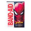 Marca BAND-AID® Apósitos con imágenes de Spiderman de MARVEL, 20 unidades, reverso del paquete
