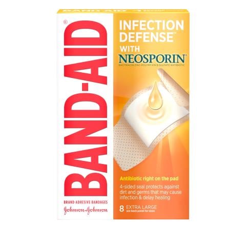 BAND-AID® infection defense 8 unidades xl t08ct