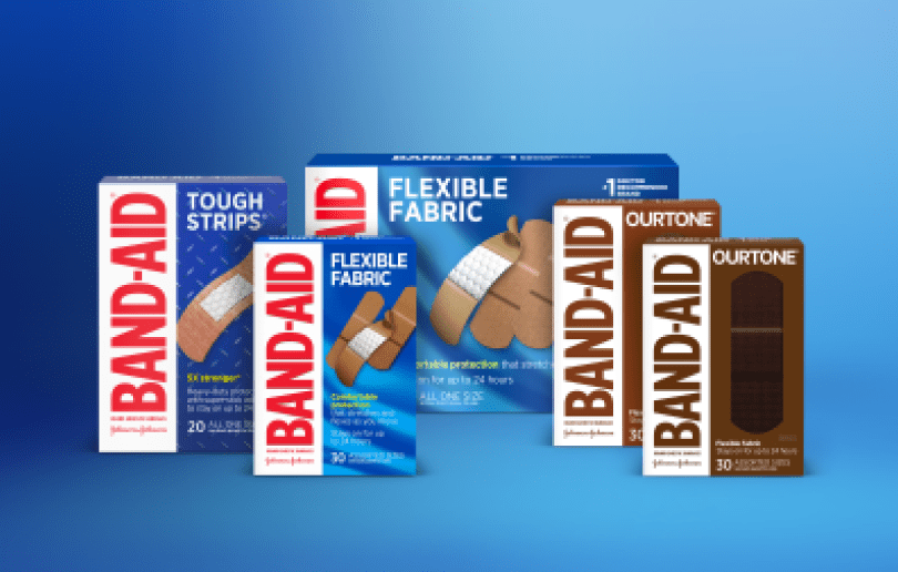 Variedad de Marca BAND-AID® Paquetes de productos de apósitos